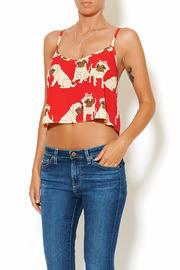  Pug Print Crop Tank