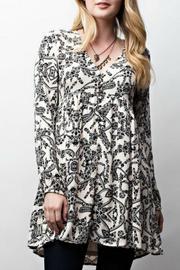  Cream Print Tunic