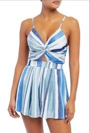  Satin Stripe Romper