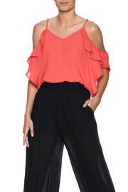  Tomato Ruffle Top