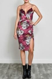  Floral Velvet Midi-dress