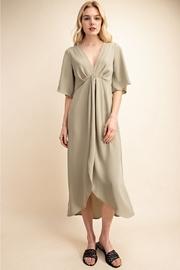  Deep V Knot Dress