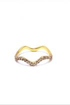  Ring Wave Gold-white