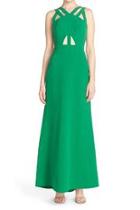  Cut Out Crepe Gown
