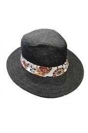  Black Flower Sunhat