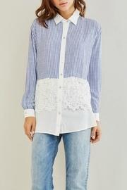  Stripe Crochet Shirt