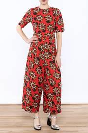  Retro Print Jumpsuit