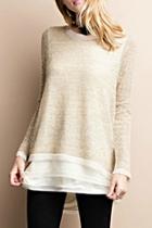  Silk Hem Sweater