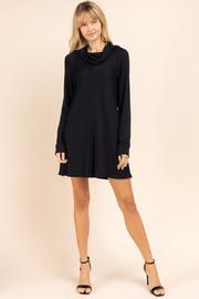  Long Sleeve Turtleneck Mini Dress