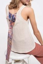  Paisley Tie Back Tank