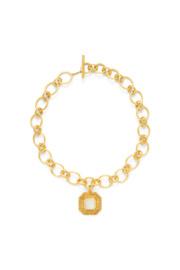 Luxor Statement Necklace-gold/mother Of Pearl