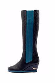  Embossed Leather Boots