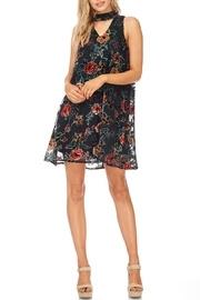  Fall Floral Velvet Dress