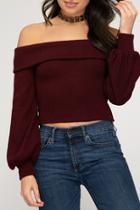  Bubble Sleeve Off The Should Top