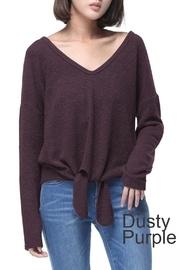  Tie V-neck Sweater