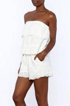  White Cotton Romper