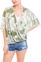  Leaf Surplice Top