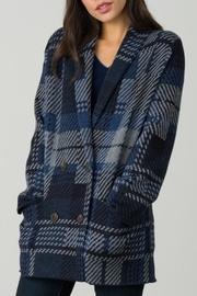  Double-breasted Plaid Jacket