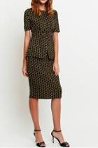  Demi Geo Yellow Dress
