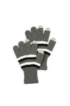  Grey Striped Gloves