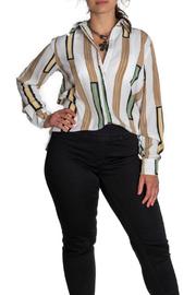  Multi Color Stripe Blouse