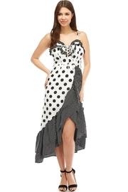  Asymmetrical Polka-dot Dress