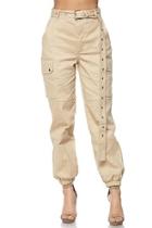  Taupe Belted Pant