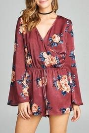  Satin Floral Romper