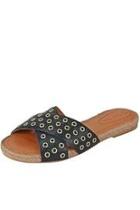  Eyelet Embellished Sandal