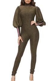  Olive Shimmer Jumpsuit