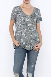  Grey Floral Tee