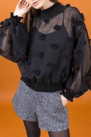 Pom Pom Sheer Pullover