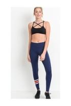  Navy Detailed Leggings