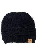  Ribbed Black Hat
