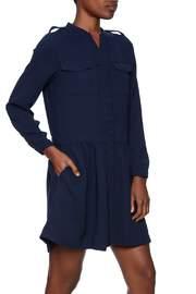  Navy Drop Waist Dress