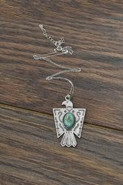  Sterling Silver-chain-necklace Natural-turquoise Thunderbird-necklace