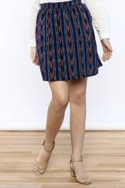  Gathered Ikat Skirt