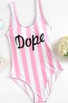  Pink Striped Dope Bikini