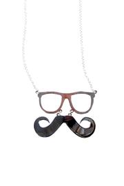  Mustache And Glasses Necklace