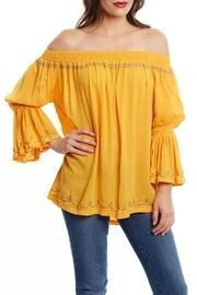  Embroidered Off Shoulder Blouse