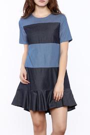  Chambray Striped Dress