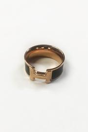  Black H Ring