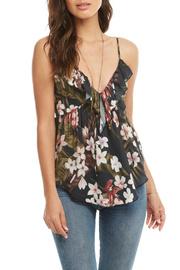 Heirloom Gauze Double Ruffle V Shirttail Cami