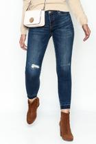  Madison Distressed Cropped Jeans
