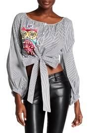  Owl Peasant Top