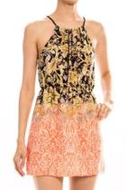  Orange Sophia Dress