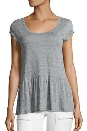  Linen Ruffle Tee