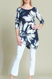  Floral Crepe-knit Tunic