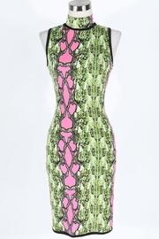  Neon Snakeskin Dress