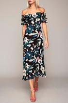  Black Floral Gown
